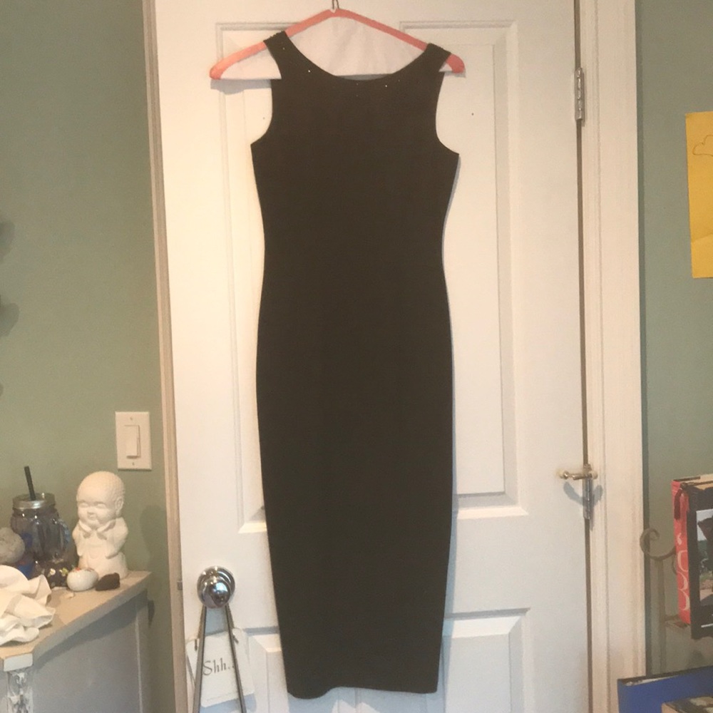 Long Black Fitted Dress